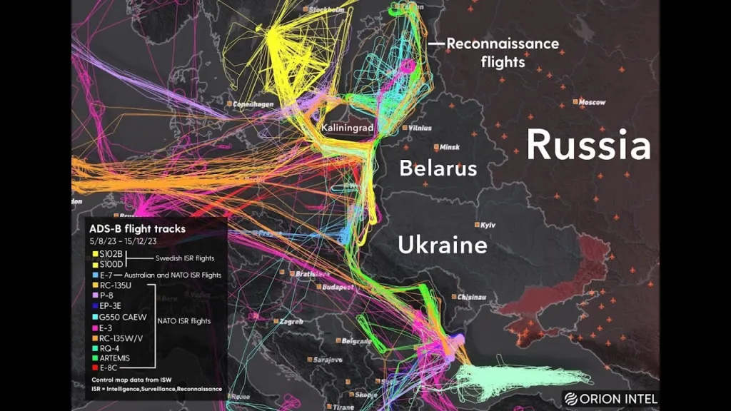 Tracking NATO’s ISR Flights Near Ukraine from August until December — A Few Interesting Ones