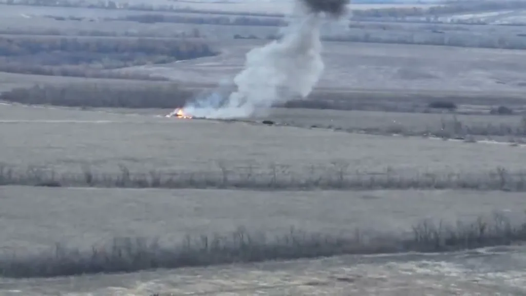 Two Russian BTR-80 Ambushed in Kupiansk