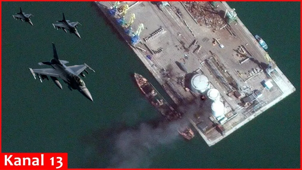 Ukraine destroys Russian warplanes and landing ship “Novocherkassk” with F-16 fighters