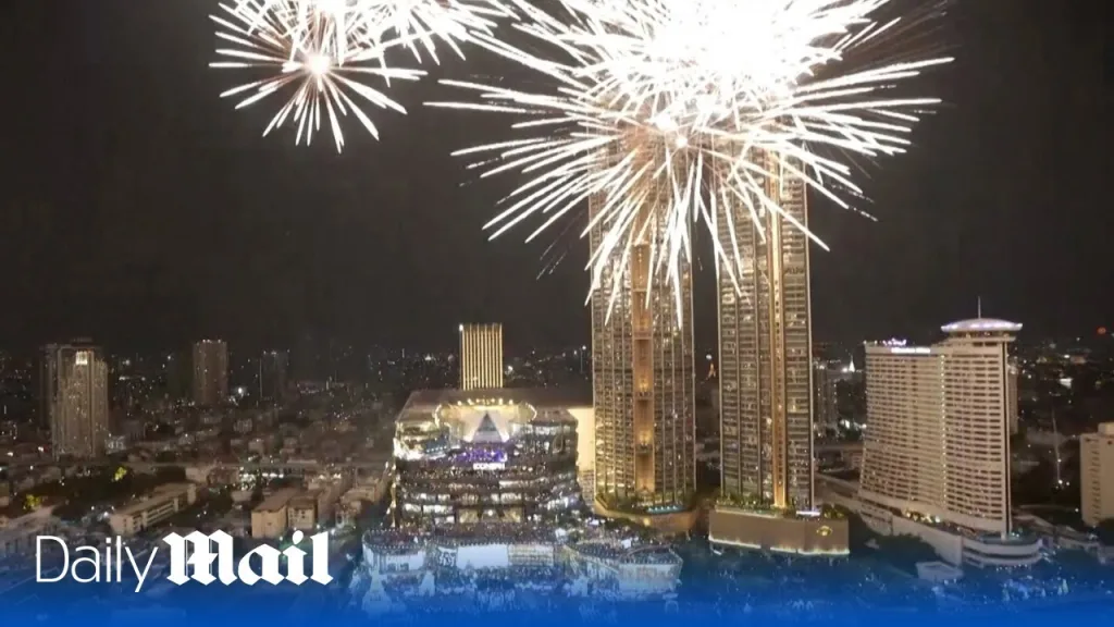 Thailand’s .5m new year riverside countdown extravaganza