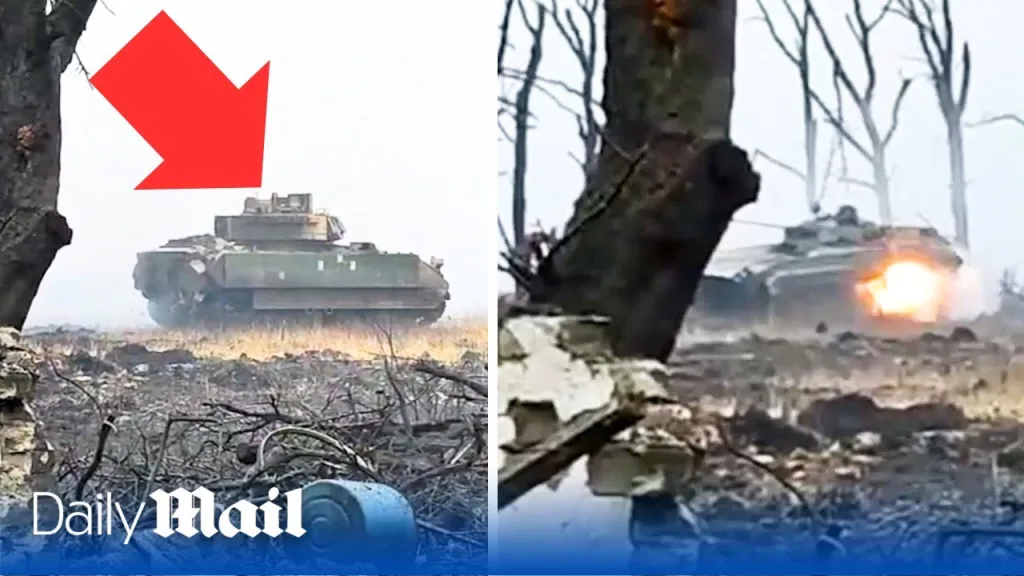 The battle for Stepove: Two Ukraine Bradleys surround and destroy Russian T-90M combat tank