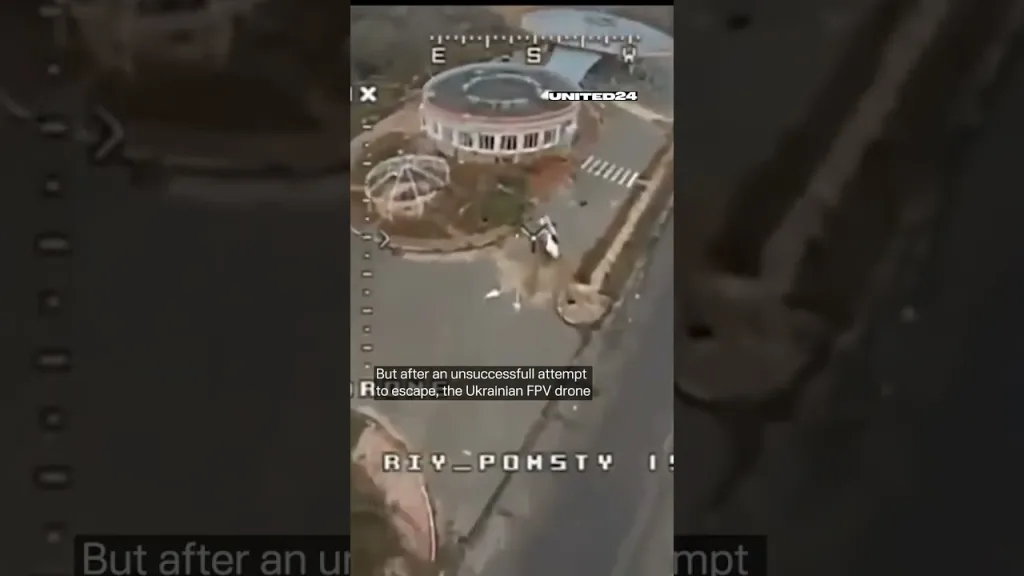 Russian military man stole a car. But Ukrainian FPV drone pilot issued him a fine #warinukraine