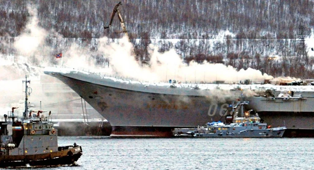 Russia Blames Shipyard for Critical Condition of Admiral Kuznetsov