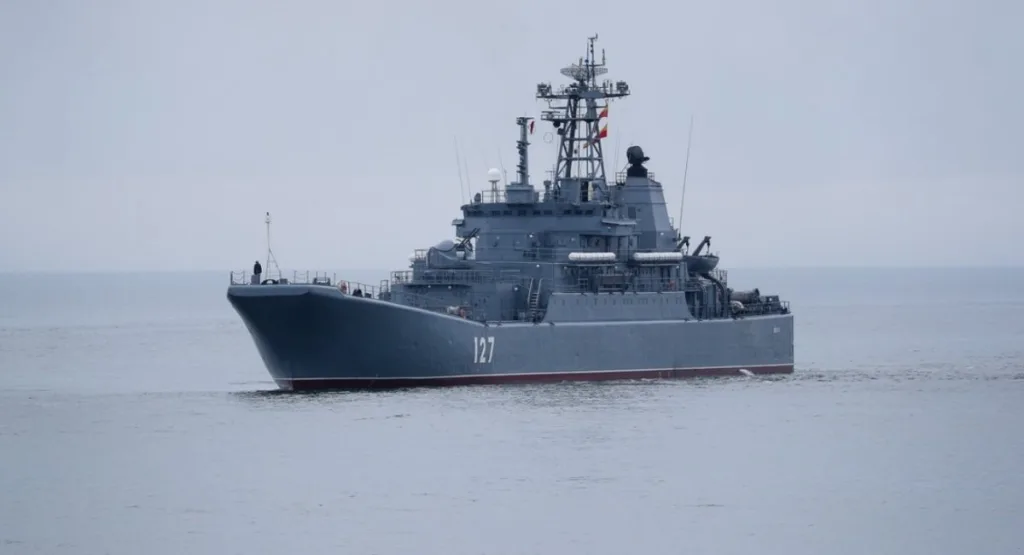 Russian Military Claims to Have Repaired Minsk Landing Ship After it was Attacked by Ukraine with British Storm Shadow Cruise Missiles