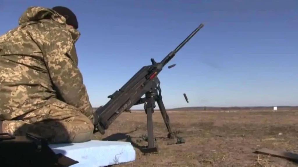 Ukrainian military shot down one of the Russian missiles with a machine gun (Video)