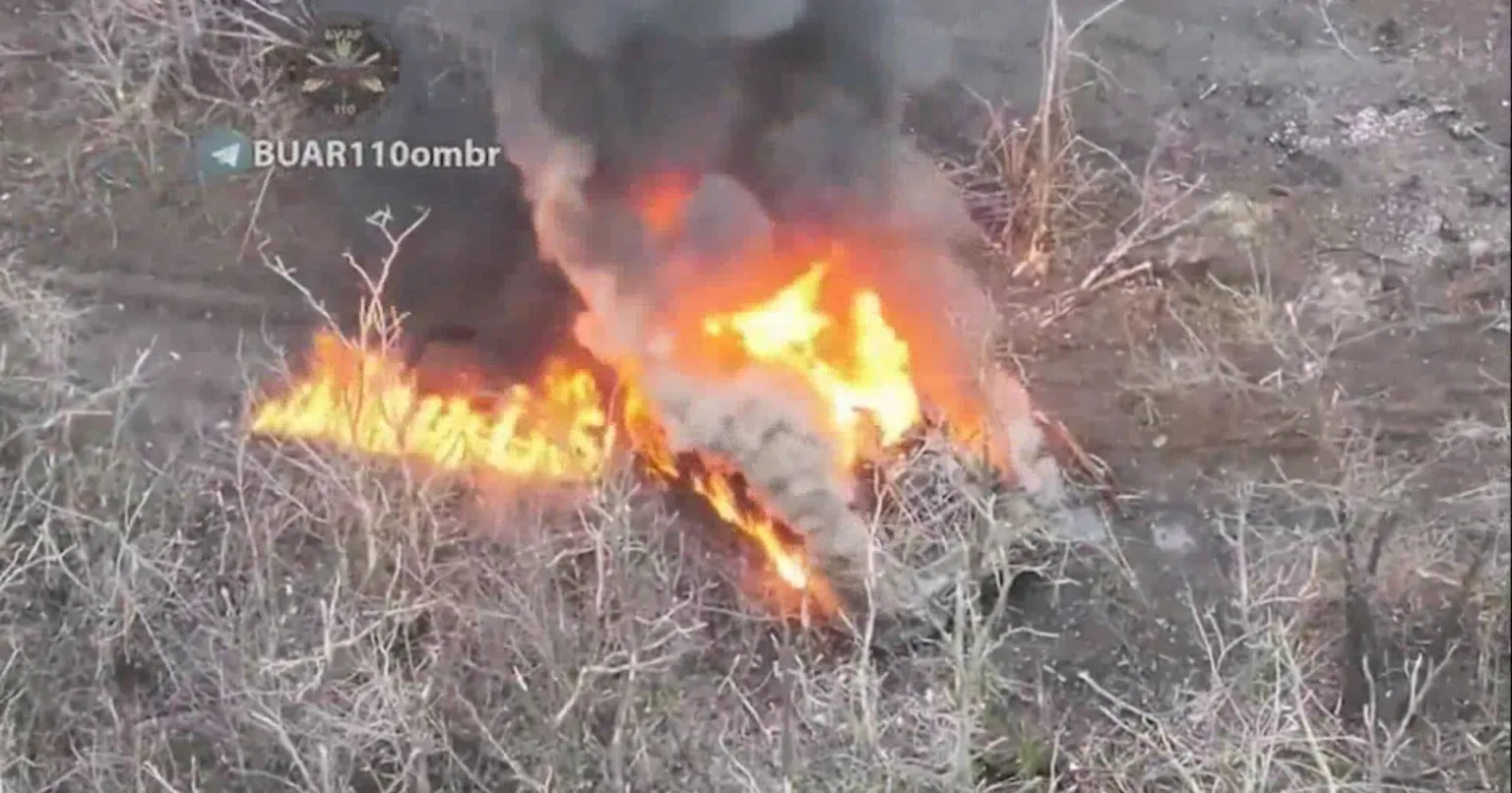 07:18 Detonation of ammunition of the enemy tank T-80BVM in Avdeevka. VIDEO 4 22332