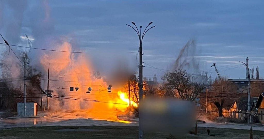 15:40 A gas pipeline was damaged during the shelling by the occupiers of the Kherson district. VIDEO+PHOTO 5580