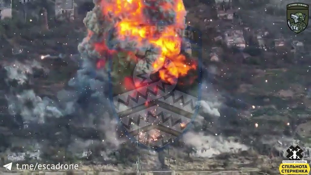 HUGE Boom As TOS-1 Hit By FPV Drone near Avdiivka