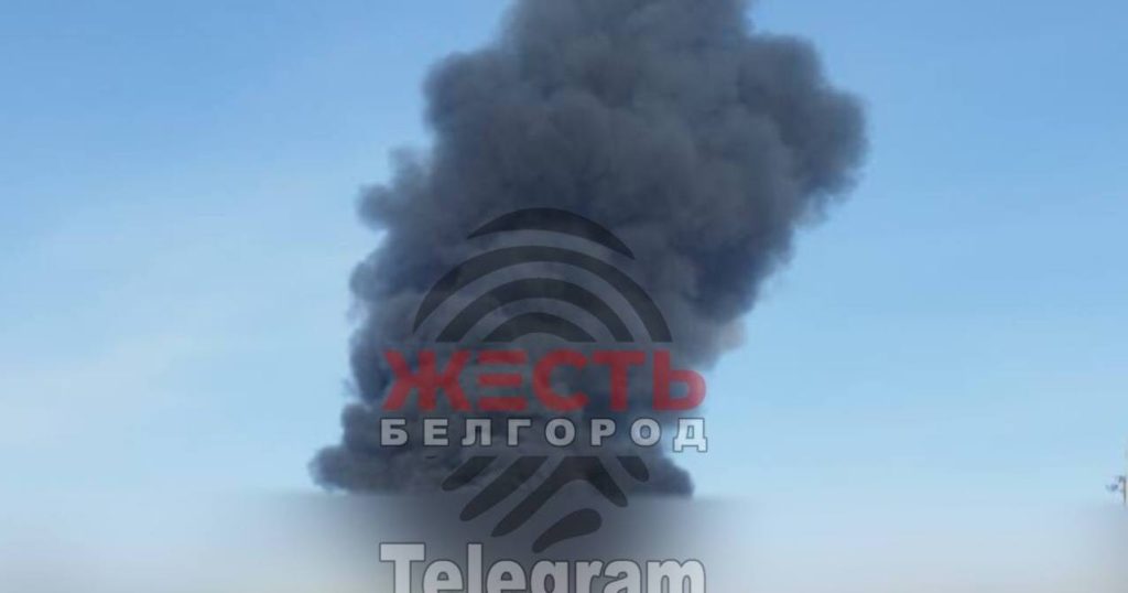 10:03 Emergency in the Belgorod region: the Ministry of Emergency Situations confirmed that a UAV hit a tank farm, tank is on fire 3 49913