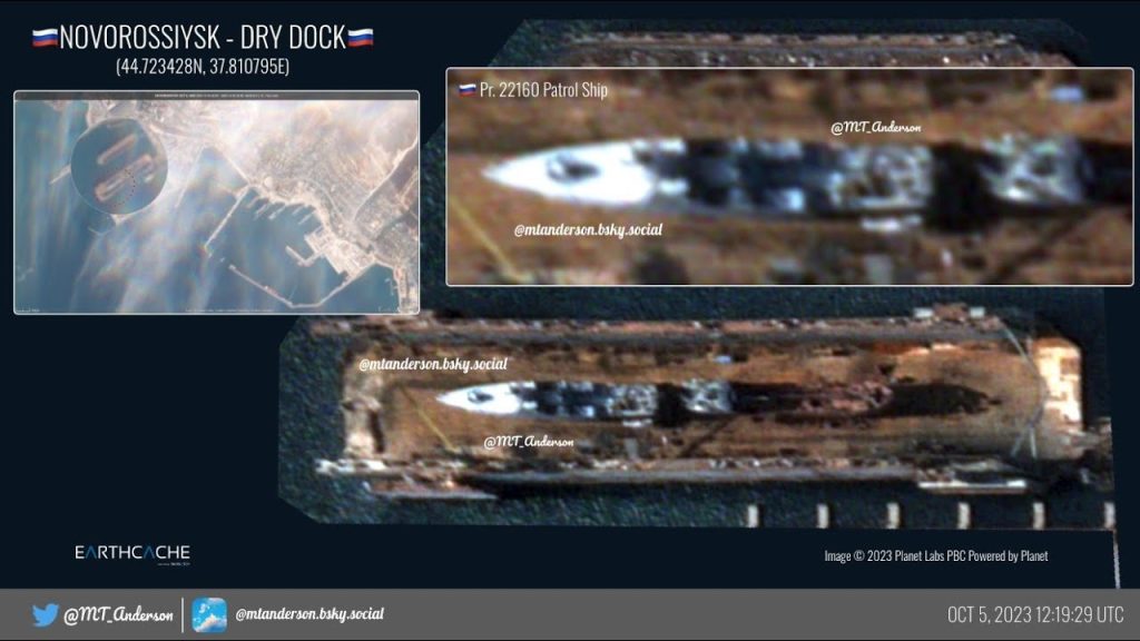 Satellite Imagery of the Black Sea Fleet: New Ship in Dry Dock, Dispersal of Kalibr-Armed Ships