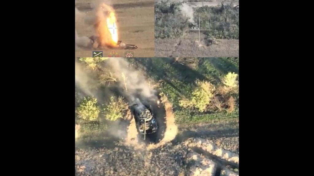 Russian Tanks Destroyed by Very Accurate Artillery Fire (3 Different Videos)