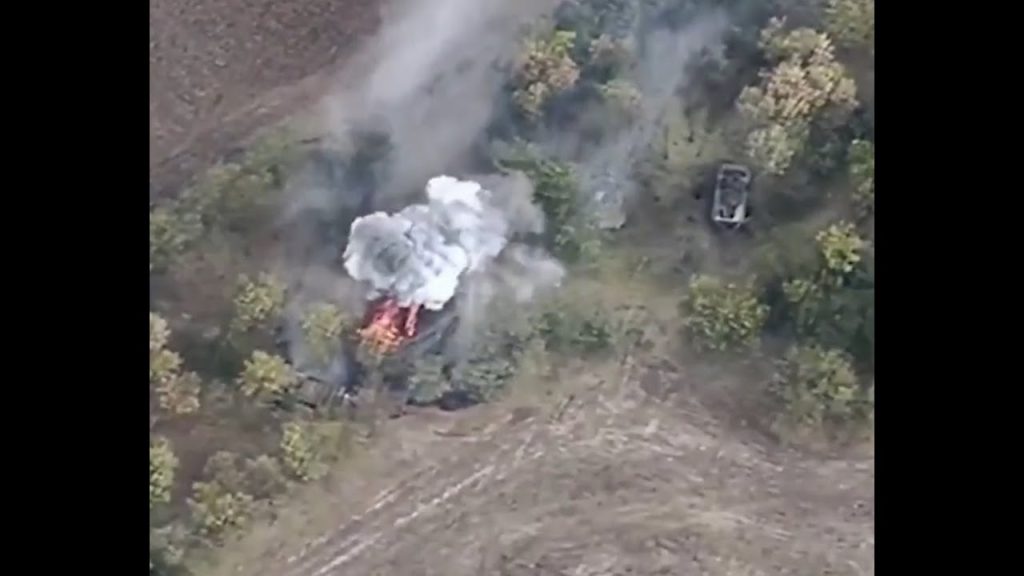 At Least Five Russian BMPs Grouped Up Destroyed by Accurate Long-Range Artillery South of Tokmak