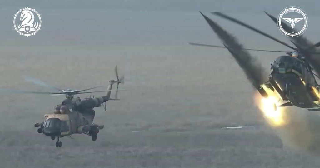 19:56 Ukrainian helicopters are attacking the invaders near Avdiivka. VIDEO 7 80913