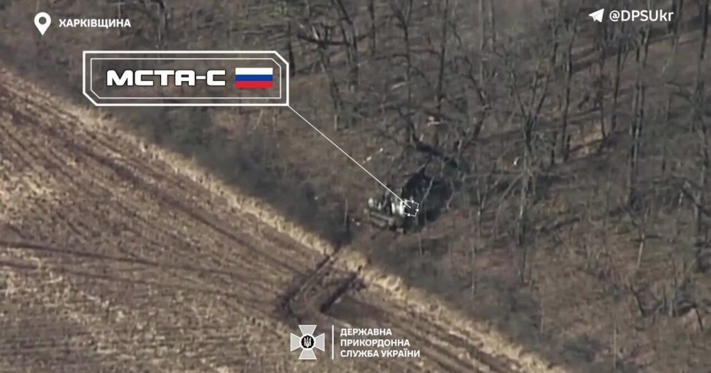 22:02 Ukrainian defenders destroyed a Russian self-propelled gun "Msta-S" in the Kharkov direction. VIDEO 2 8256